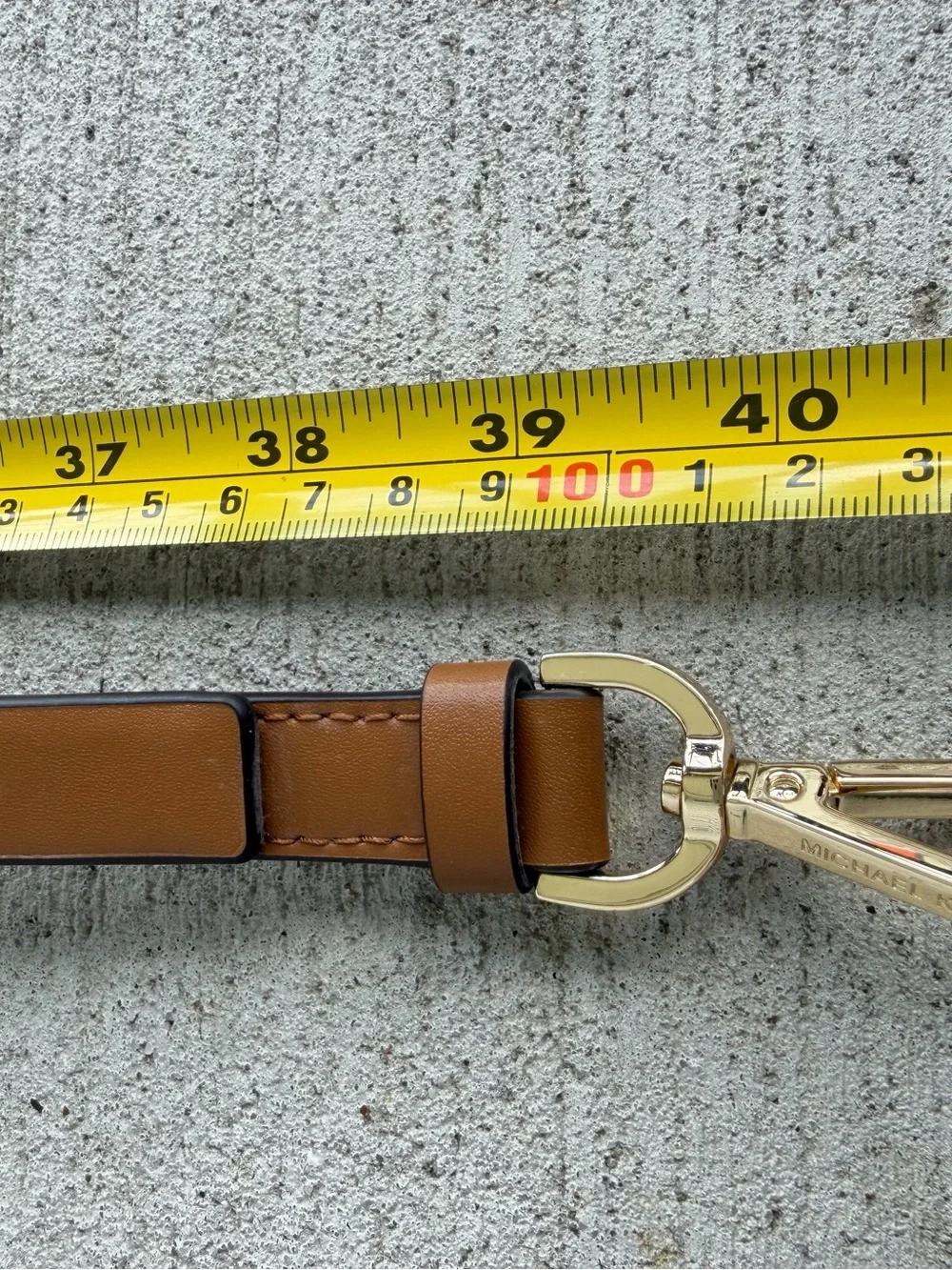 Michael Kors Adjustable Leather Shoulder Crossbody Replacement Strap Brown Gold